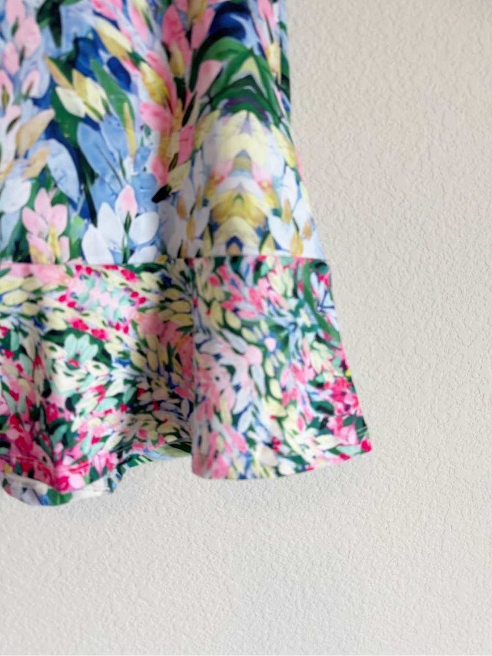 Acegolfs Botanical Floral Print Energy Silky 17" Ruffle Tennis Golf Skirt Size L - Picture 3 of 11